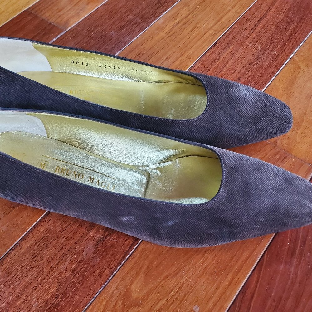 Bruno Magli Brown Suede Italian Pump